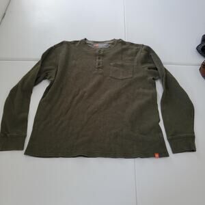 The American Outdoorsman Shirt Men XL Green Henley Thermal Dexter Kill Shirt alt